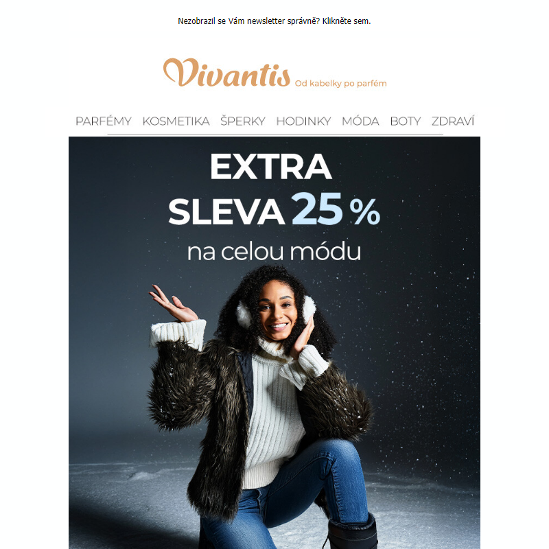 EXTRA -25 % na celou módu __