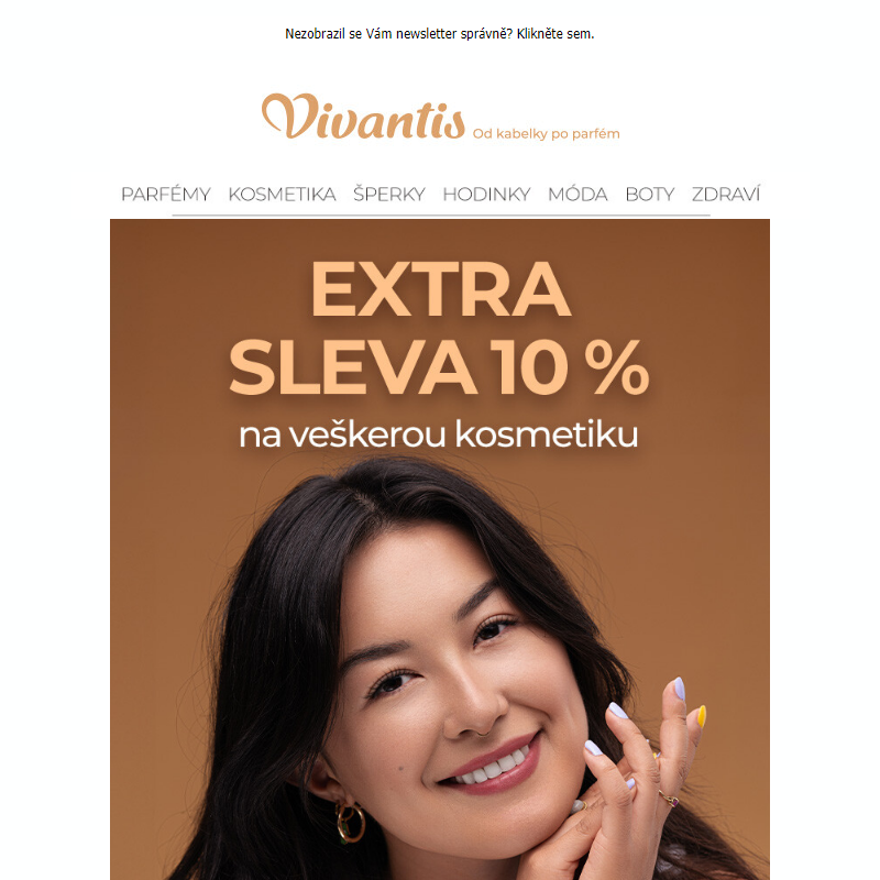 EXTRA sleva 10 % na kosmetiku _