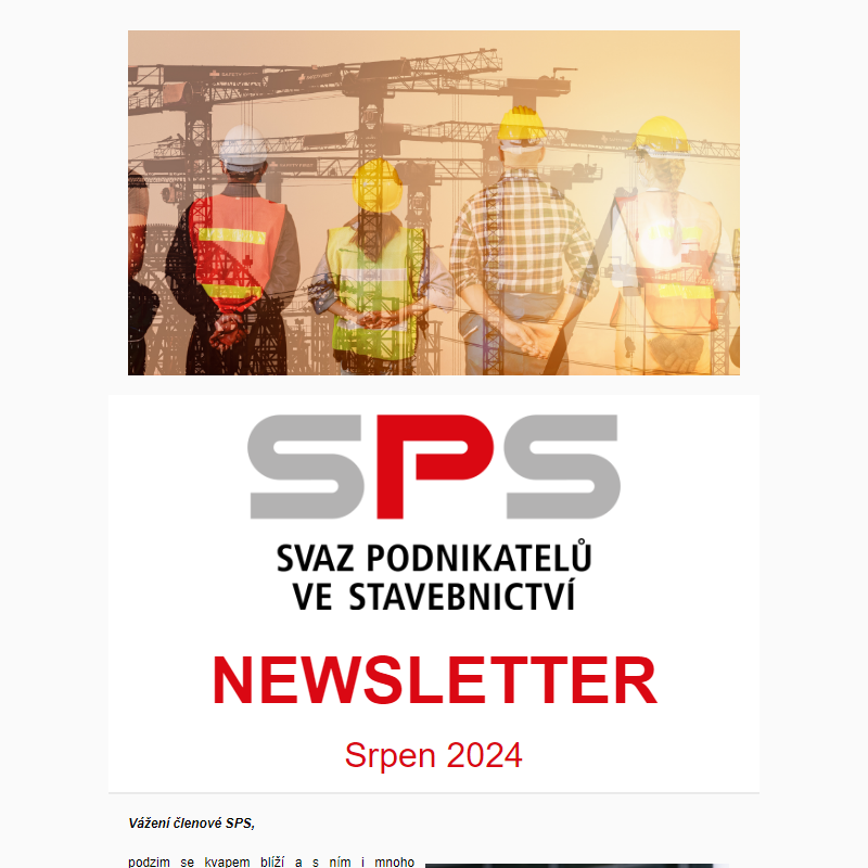 Newsletter Svazu podnikatelů ve stavebnictví