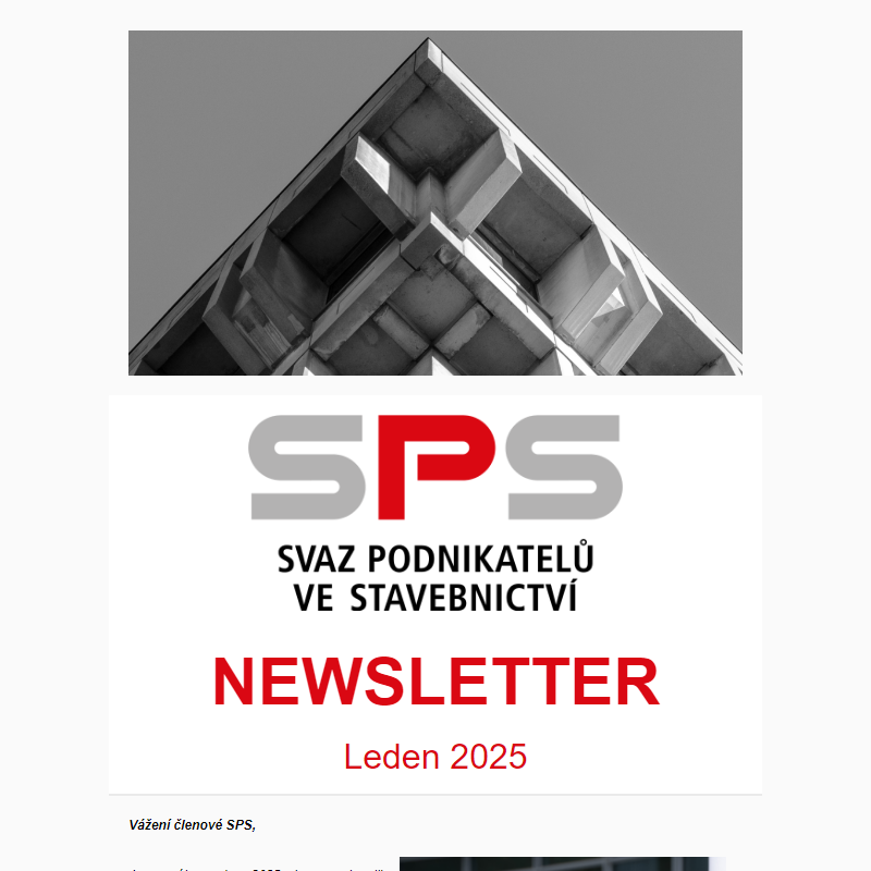 Newsletter Svazu podnikatelů ve stavebnictví