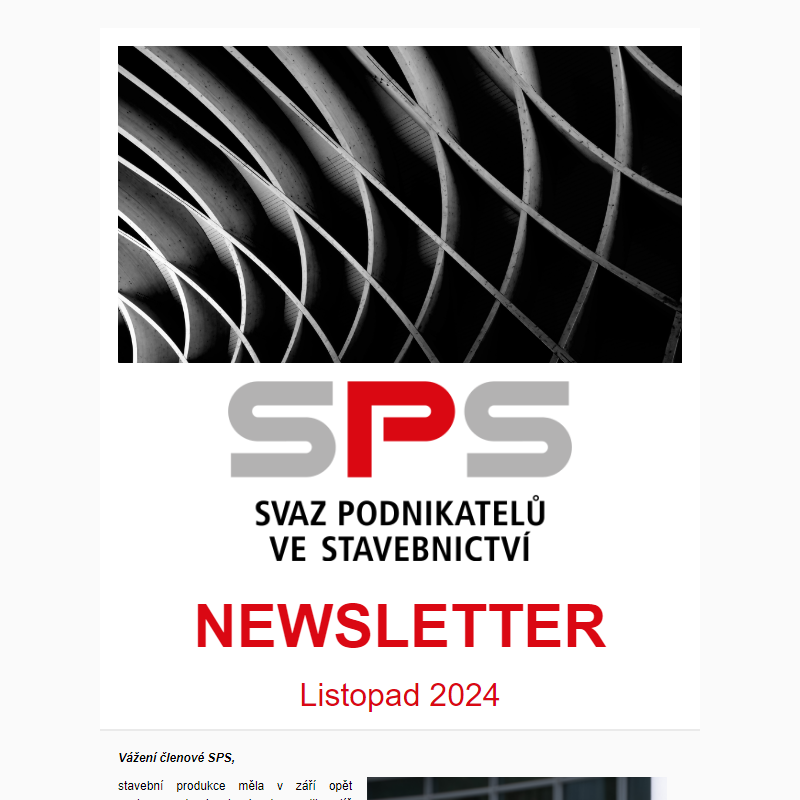 Newsletter Svazu podnikatelů ve stavebnictví