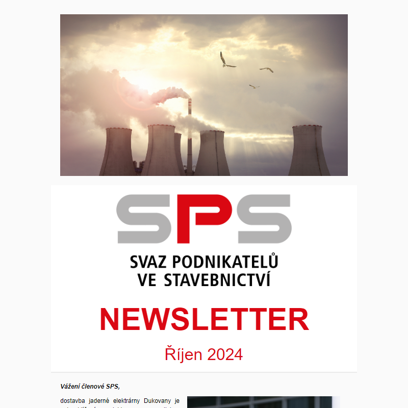 Newsletter Svazu podnikatelů ve stavebnictví