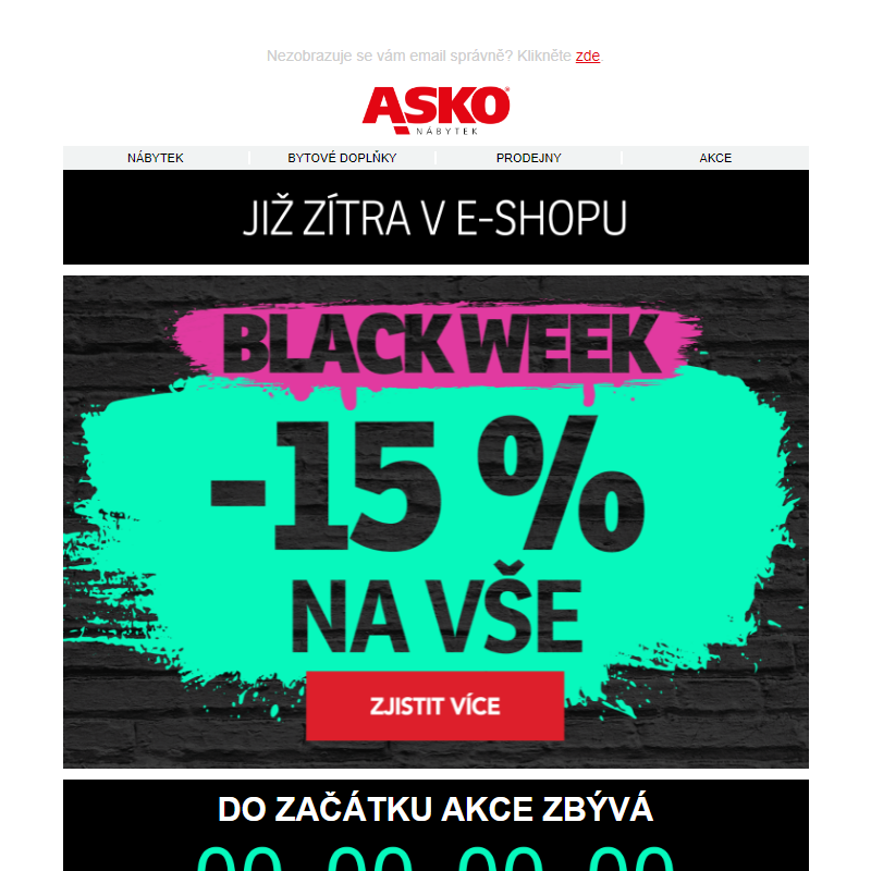 Black Week se blíží: Sleva 15 % na vše!