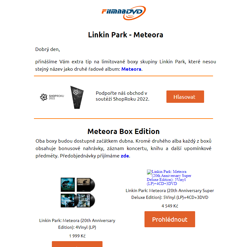 Novinka: Linkin Park - Meteora box edice