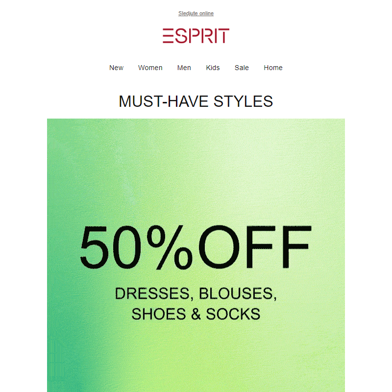 Already seen it? 50% discount on dresses, blouses & more…