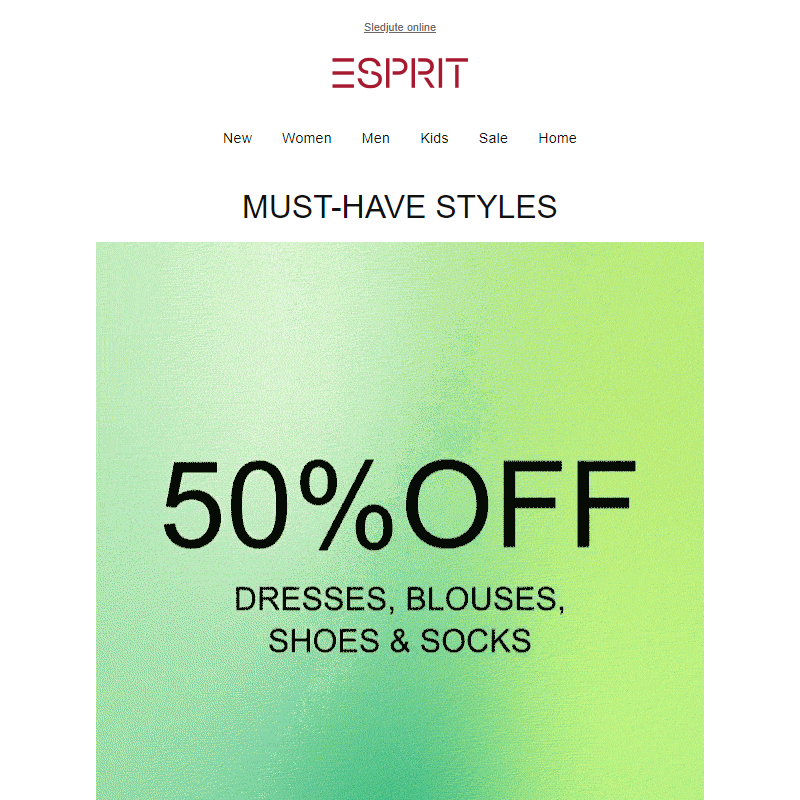 50% discount on summer must-haves ____