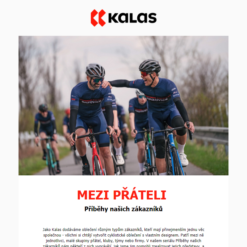 Příběhy našich zákazníků: Mezi přáteli - Bike Team Sazovice