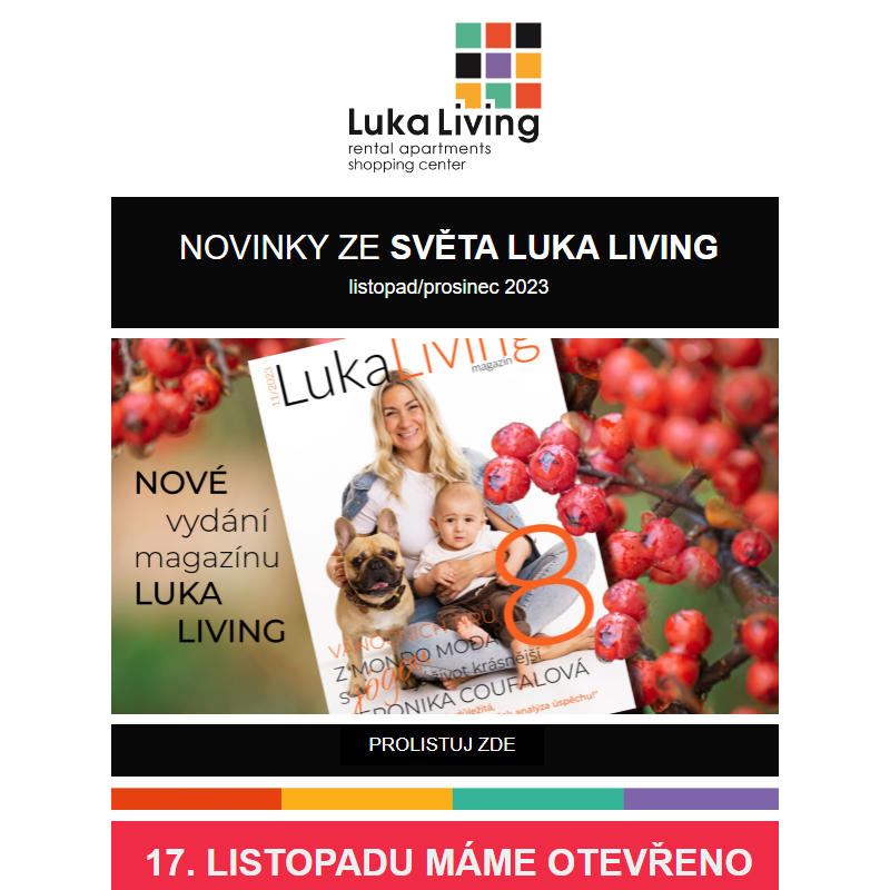 Listopadové novinky z Luka Living