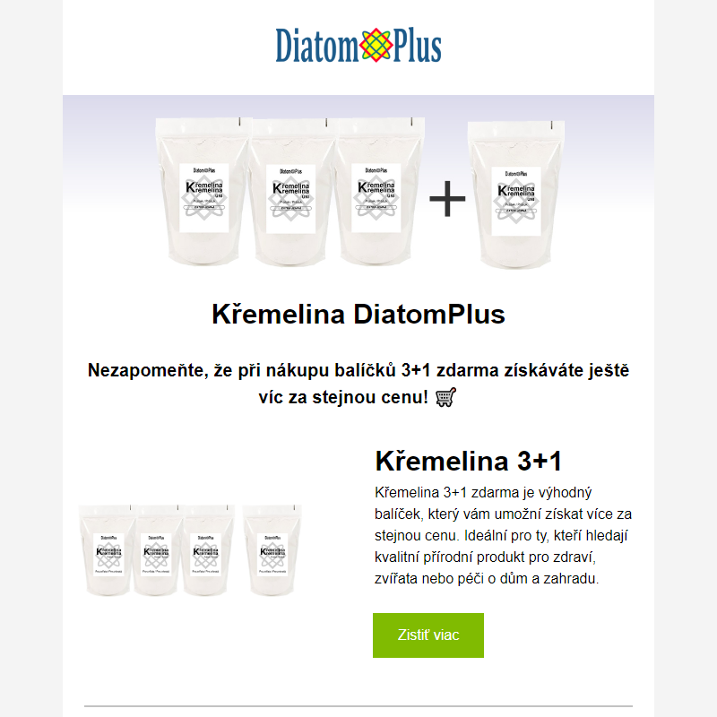 _ Křemelina DiatomPlus - Zdraví, čistota a pohoda!