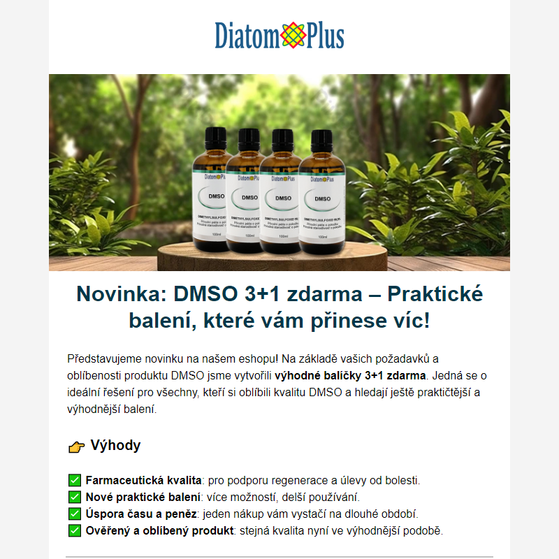 _ Novinka: DMSO 3+1 zdarma