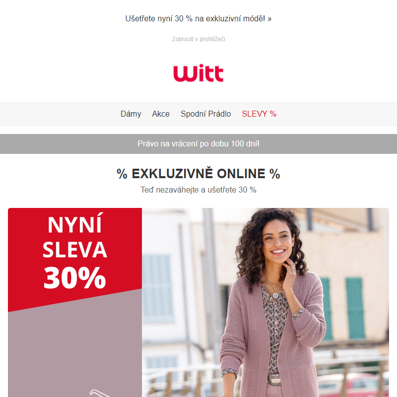 __ Exkluzivně online: nyní sleva 30% __