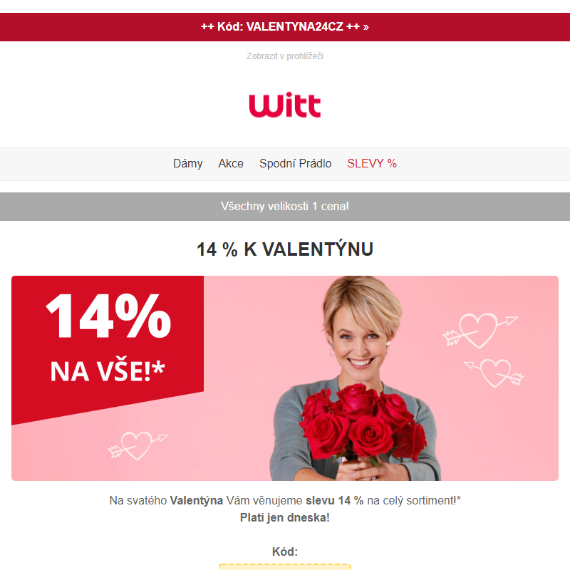 _ Valentýnská sleva 14 % - platí jen dneska! _