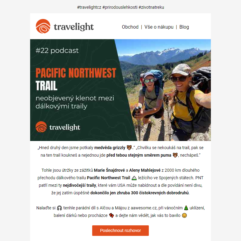 _ Podcast: 2000 km divočinou - Pacific Northwest Trail