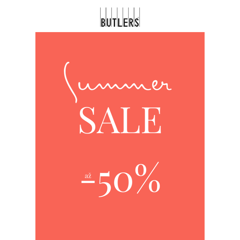 __SUMMER SALE__ | AŽ -50 %