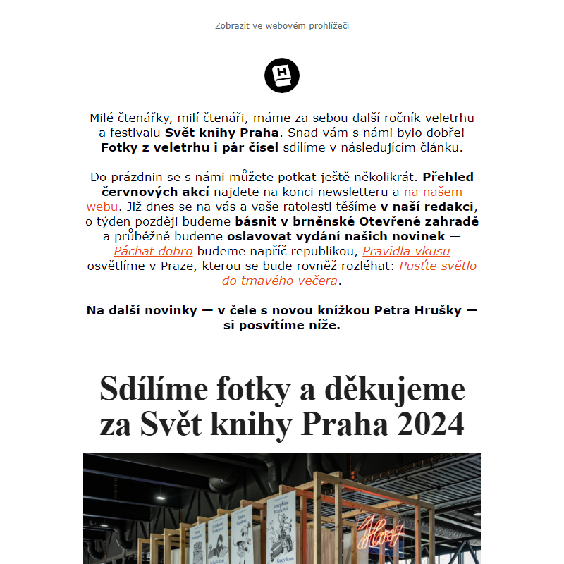 Svět knihy Praha 2024 — mise splněna!
