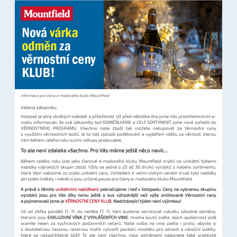 Věrnostní odměna týdne: Všechna VÍNA a VINOTÉKY za Věrnostní ceny KLUB!