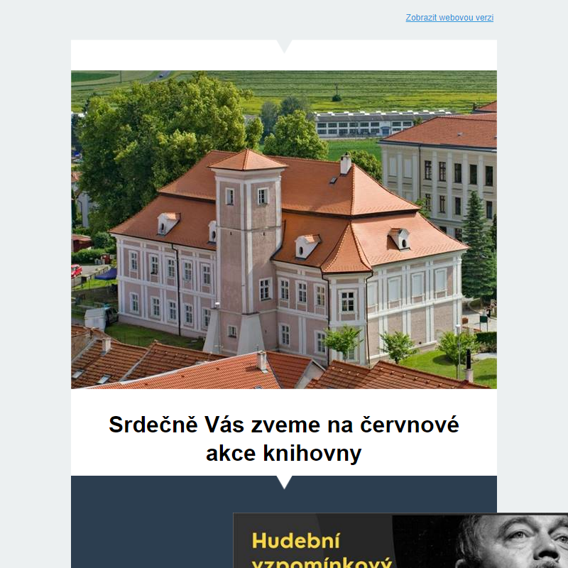 Pozvánka na červnové akce Městké knihovny Jevíčko