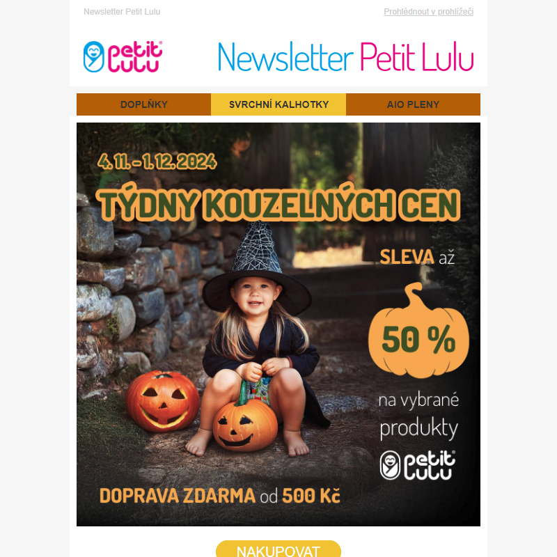 Týdny kouzelných cen - SLEVA až 50 %_