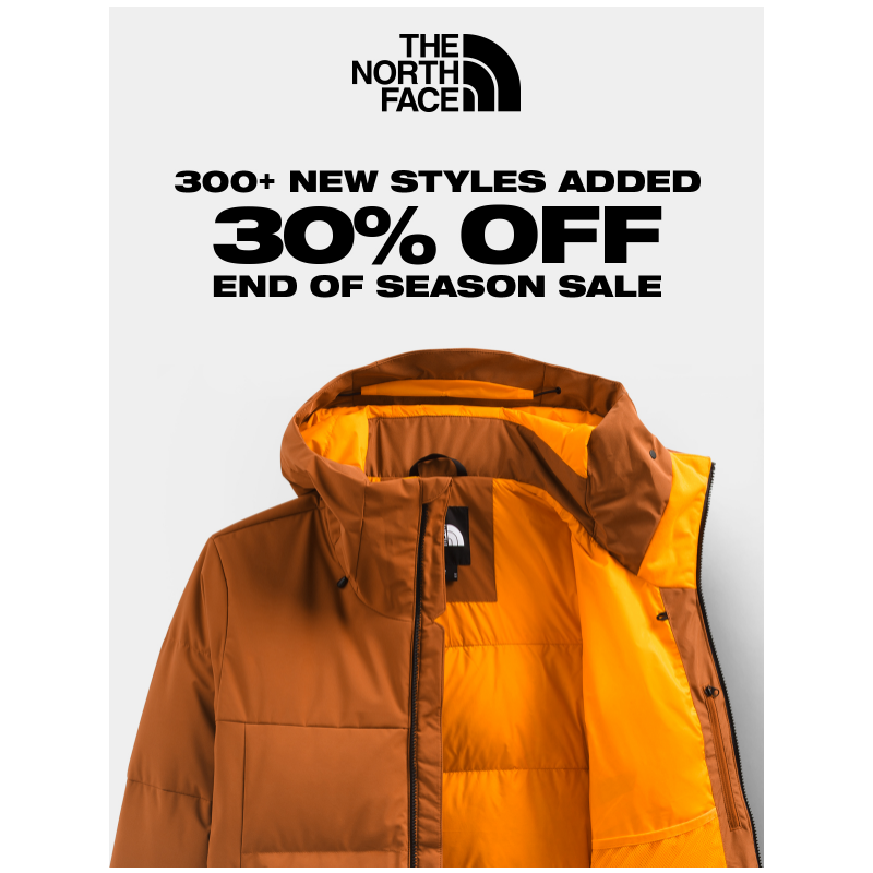 Just added: 300+ new sale styles.