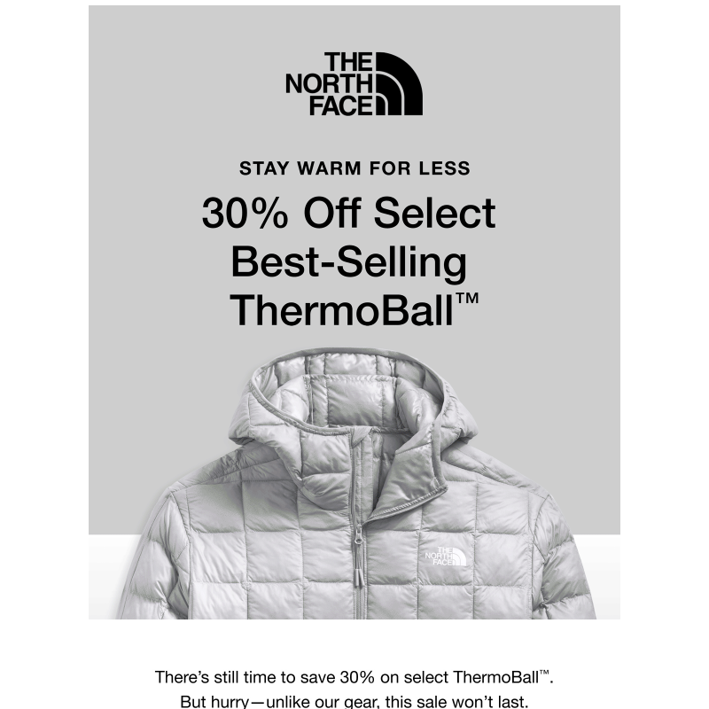 Ends Soon: Save 30% on select ThermoBall™.