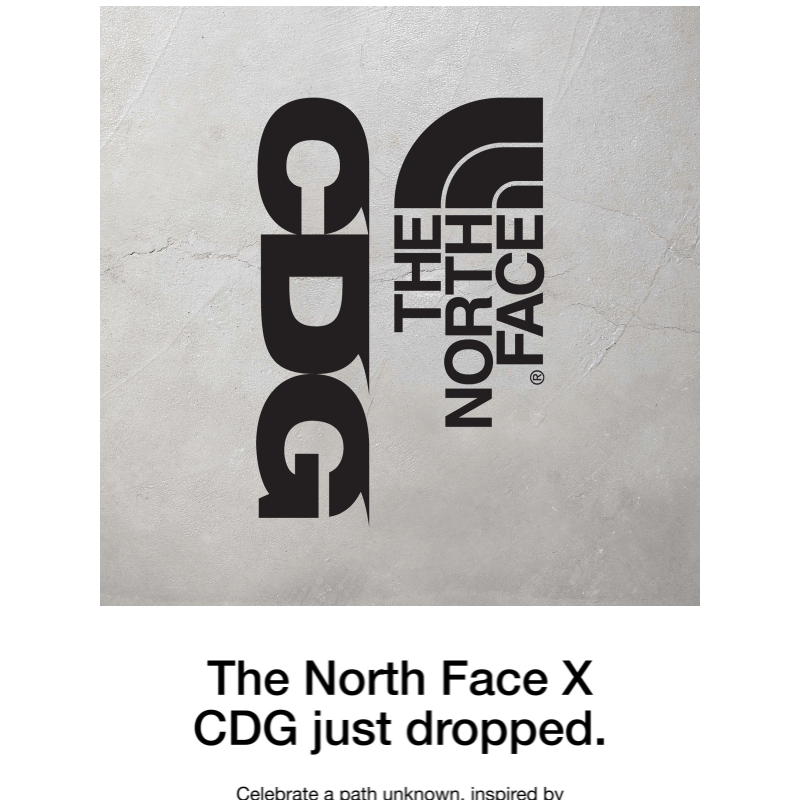 The North Face X CDG is live