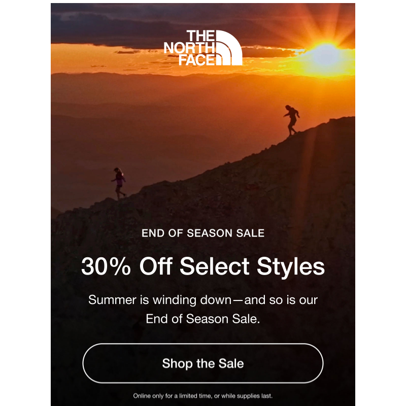 30% off select styles is still on