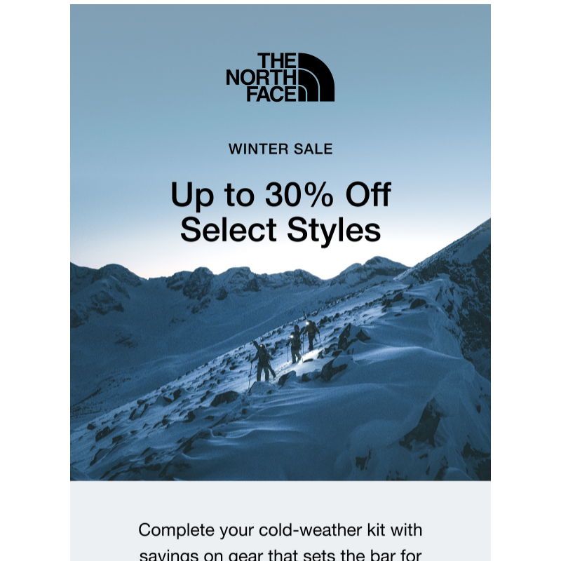 Winter Sale: Up to 30% off select parkas, beanies and more.