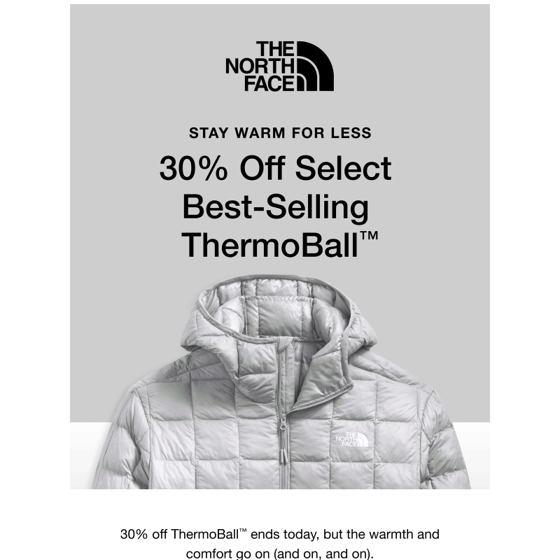 Last call: 30% off ThermoBall