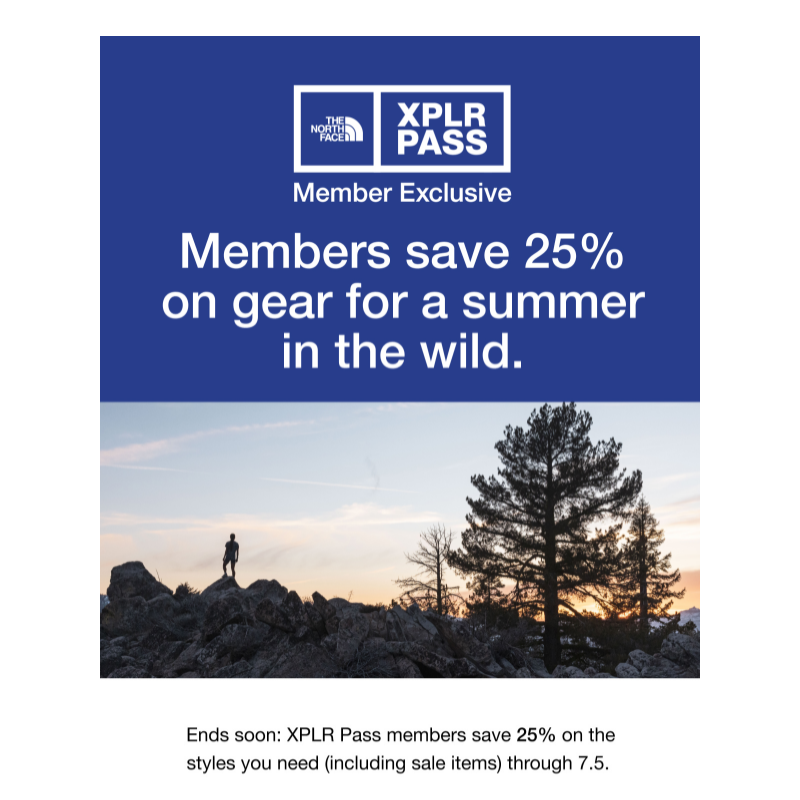 Hurry! 25% off for XPLR Pass ends soon.
