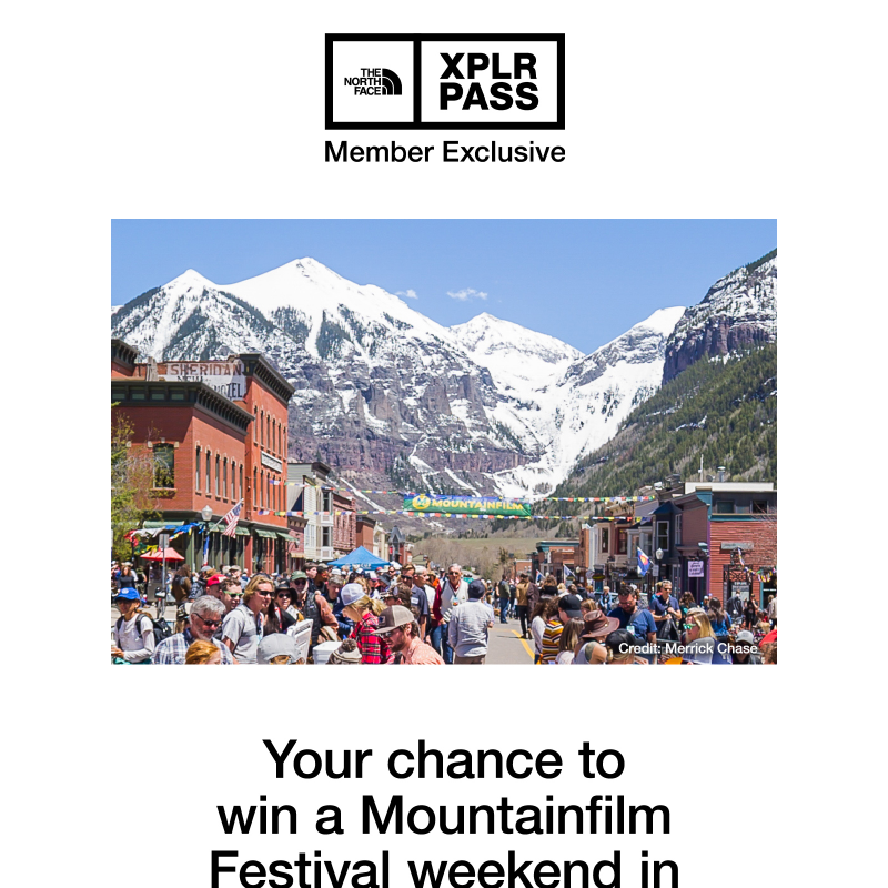 You could win a Mountainfilm Festival weekend in Colorado