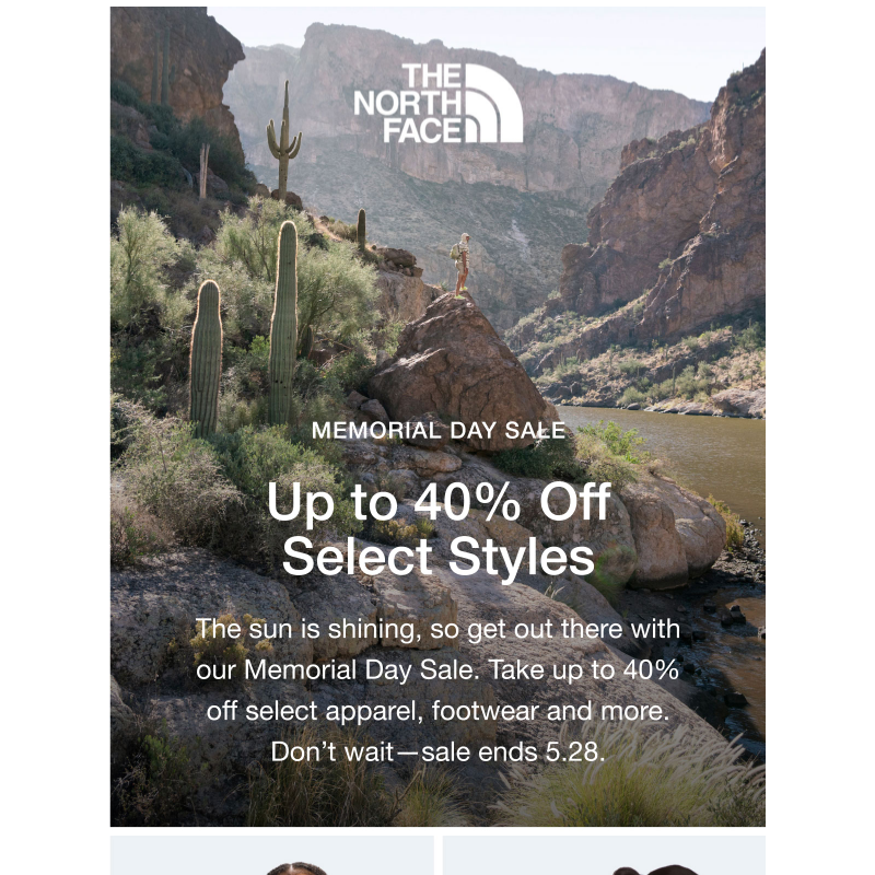 Memorial Day Sale: Up to 40% off select styles