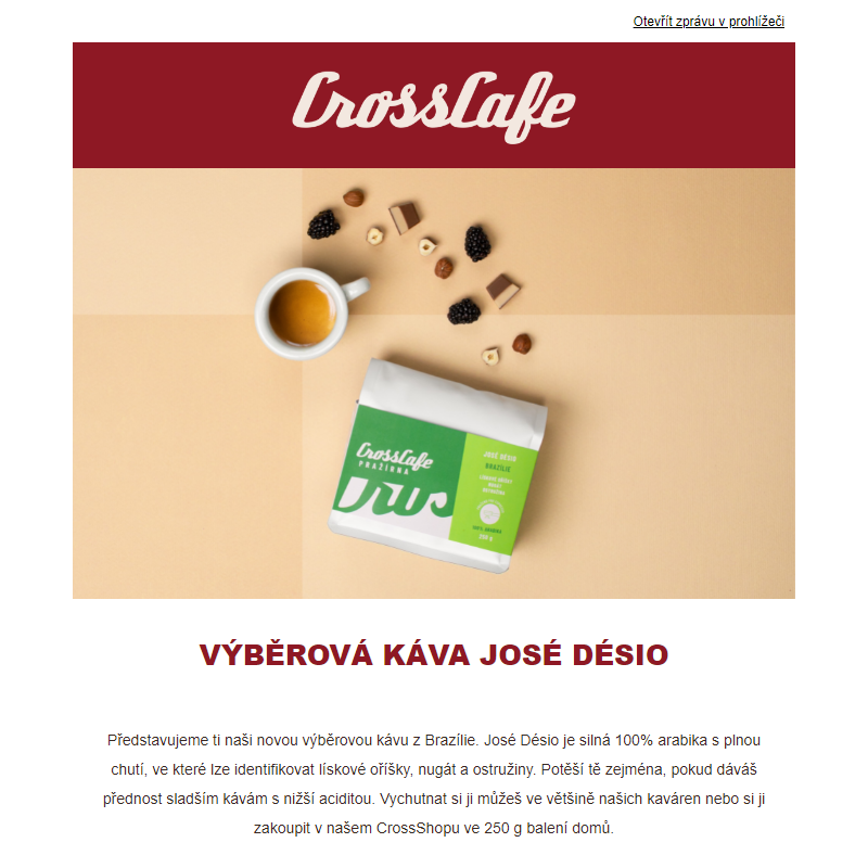 Nová výběrová káva José Désio