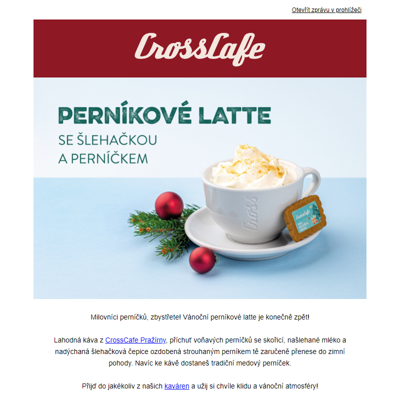 Perníkové latte je zpět!