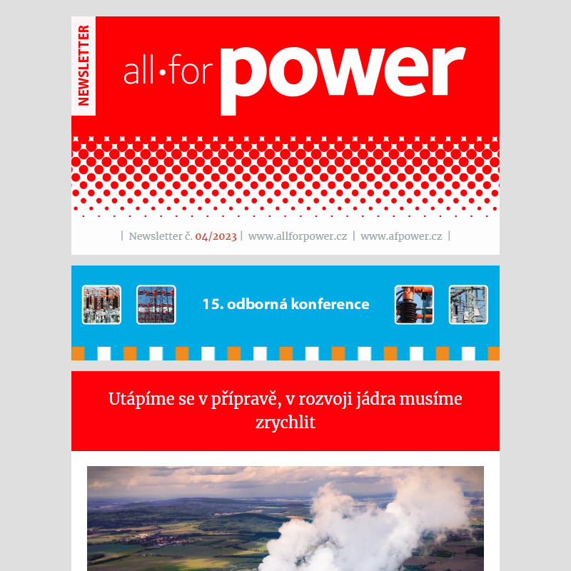 Newsletter časopisu All for Power c. 04/2023