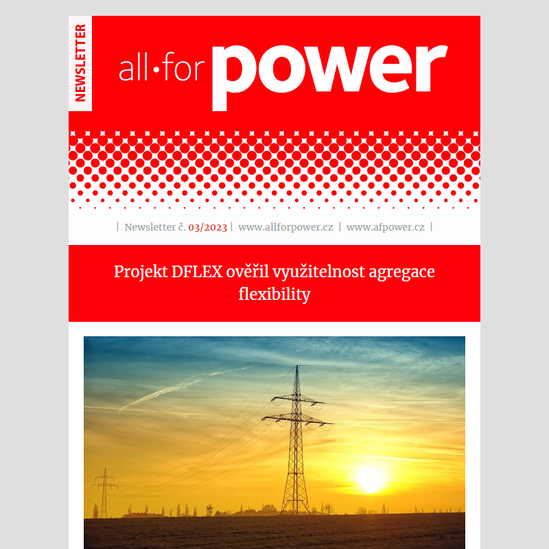 Newsletter časopisu All for Power c. 03/2023