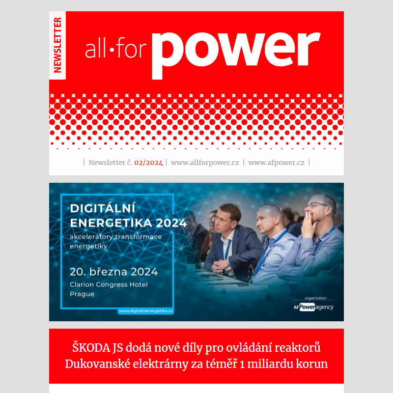Newsletter časopisu All for Power c. 02/2024