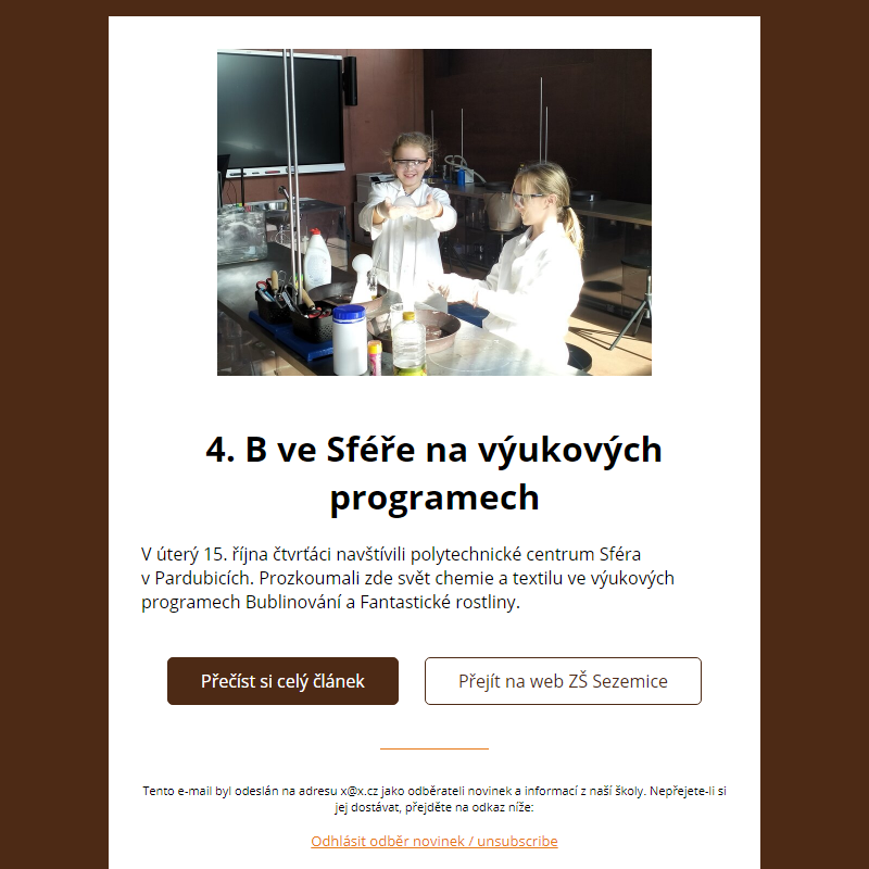 4. B ve Sféře na výukových programech