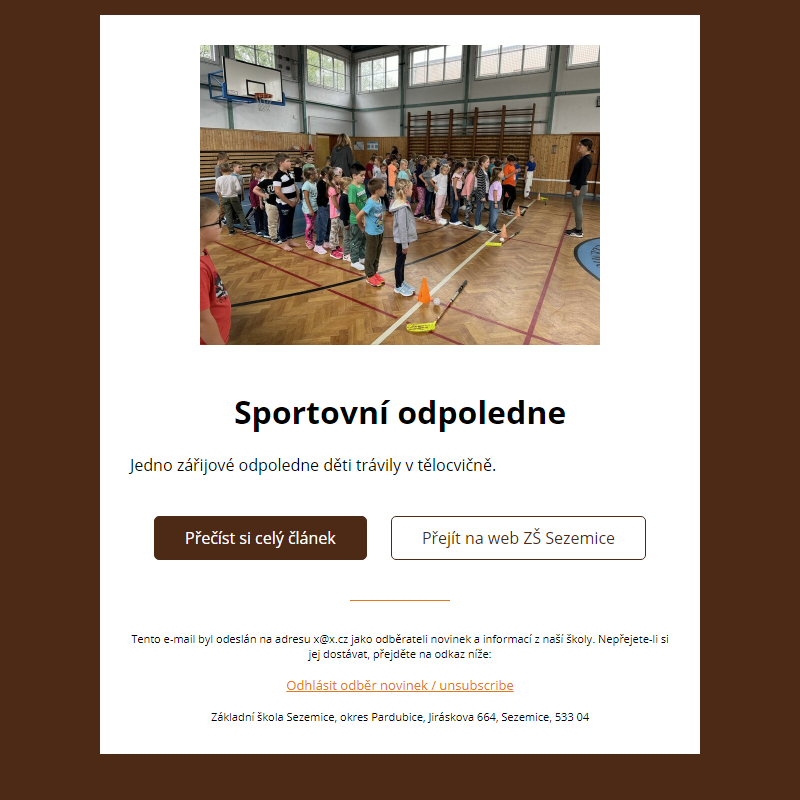 Sportovní odpoledne