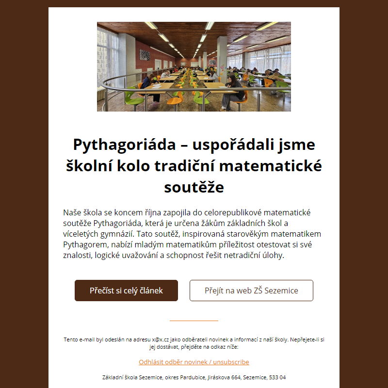 Pythagoriáda – uspořádali jsme školní kolo tradiční matematické soutěže