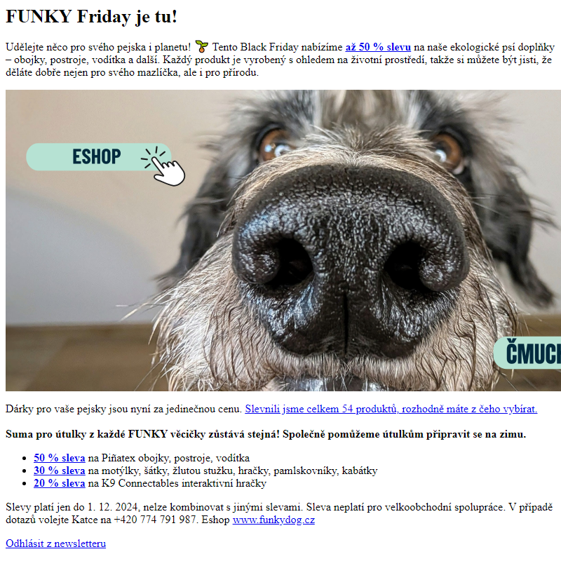 FUNKY Friday začíná dnes slevy až 50%