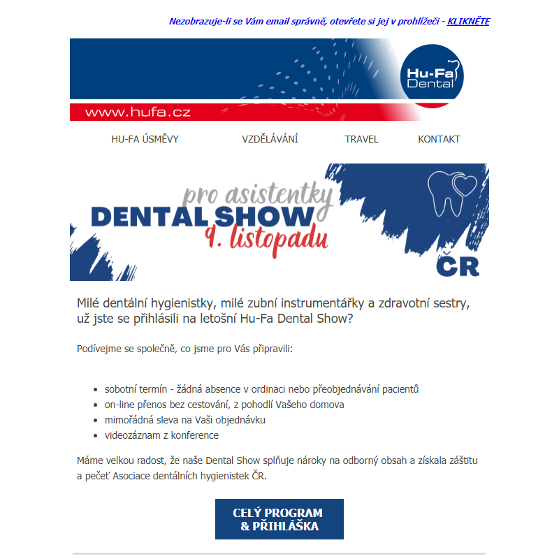 Dental Show - Dokumentace v ordinaci, administrativa s lehkostí a v souladu s legislativou