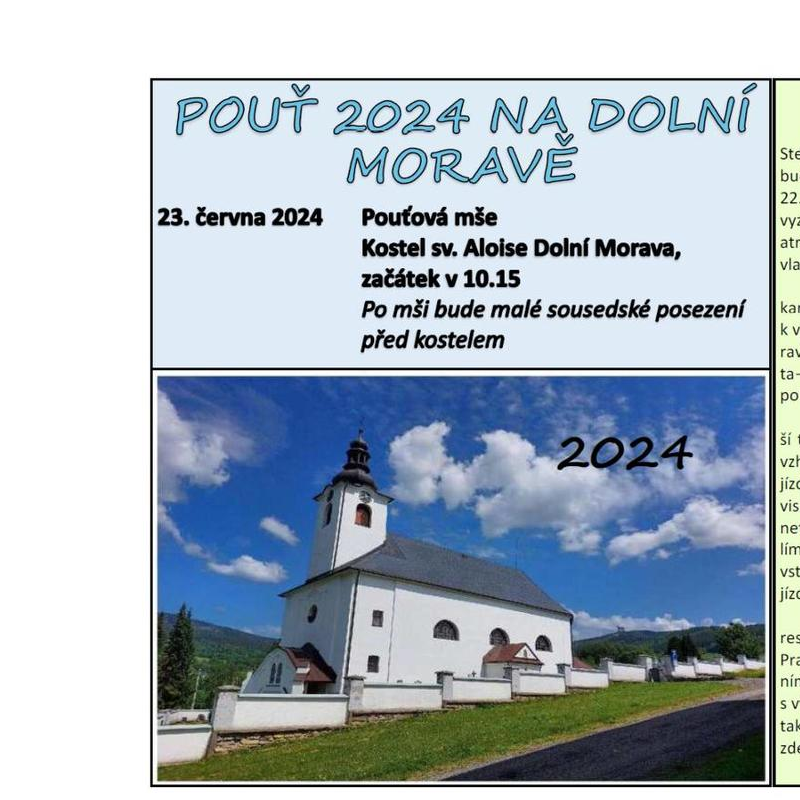 Pouť na Dolní Moravě 2024