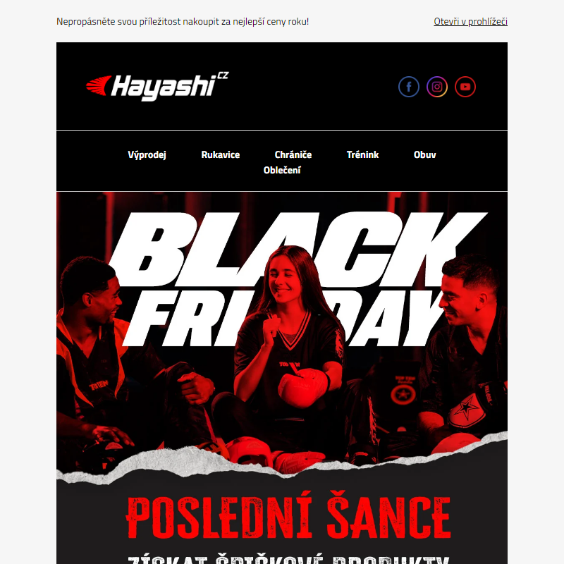 Poslední šance! Black Friday končí už dnes!