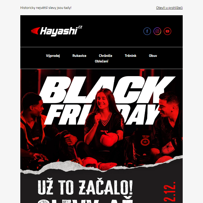 Slevy až 70 % na Black Friday!