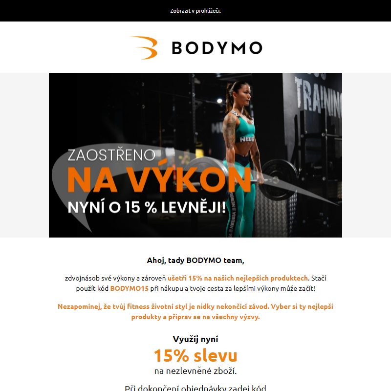 _ 15% Sleva na TOP fitness produkty. _____