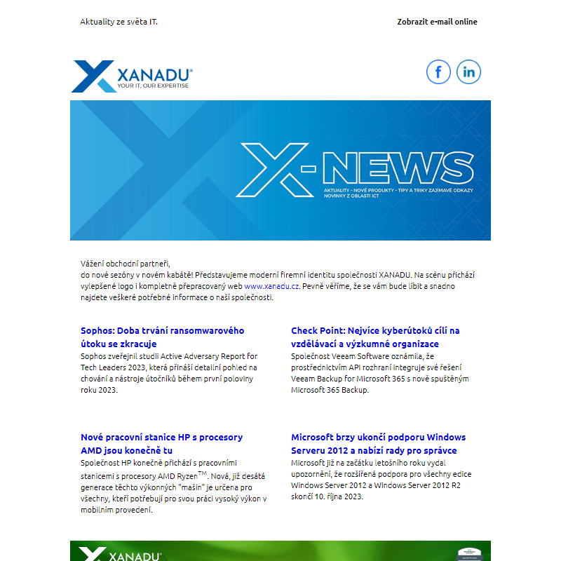 X-News — novinky nejen ze světa XANADU
