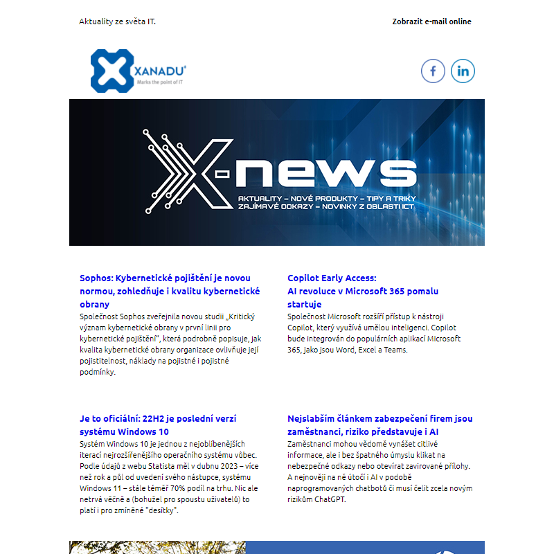 X-News — novinky nejen ze světa XANADU