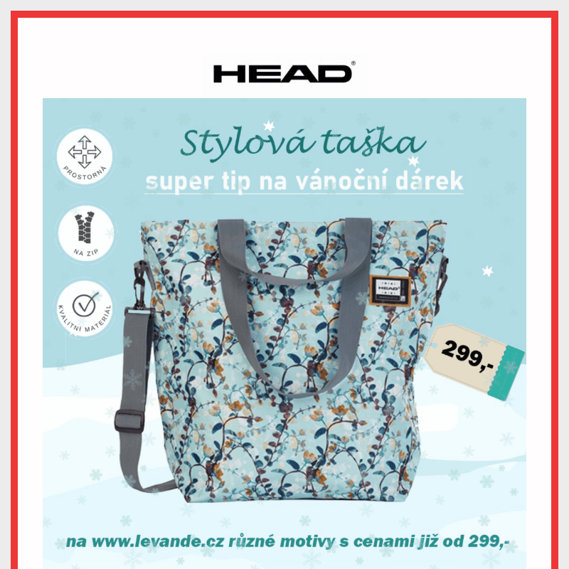 Shopper tašky HEAD - praktický dárek pod stromeček_