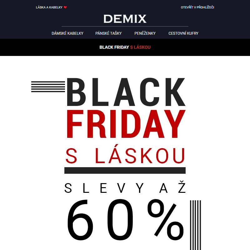 BLACK FRIDAY je tady – slevy až 60 % na Demix.cz! _