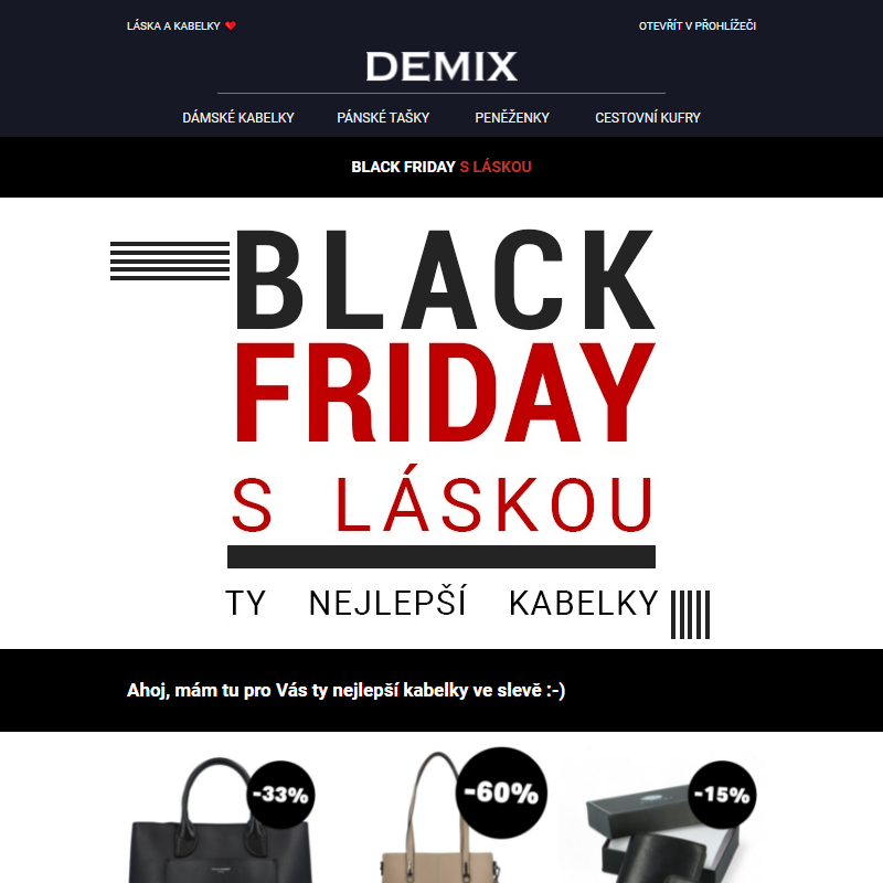 Nejlepší kabelky z Black Friday slev právě teď! _